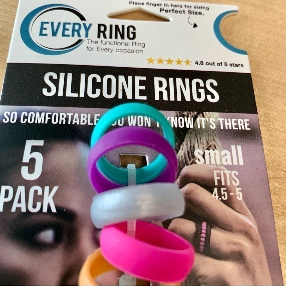 EVERY ring jewelry 5 pack silicone ring variety set sz small NWT - Picture 14 of 16